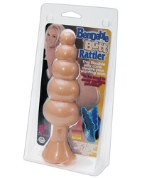 Analstab „Bendable Butt Rattler??, 20 cm, mit 5 Kugeln